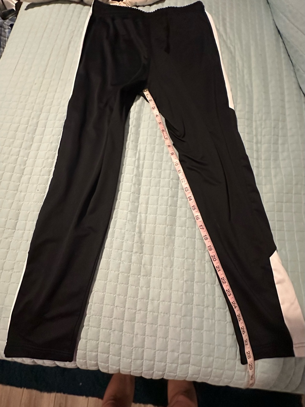 Under Armour Black Joggers with White Side Stripe - Kids